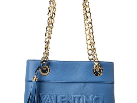 Valentino By Mario Valentino Kali Embossed Leather Shoulder Bag Discount