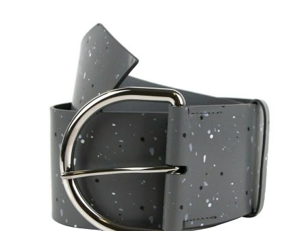 Balenciaga Women s Dark Grey Linoleum Wide Belt 493315 1200 (80   32) on Sale