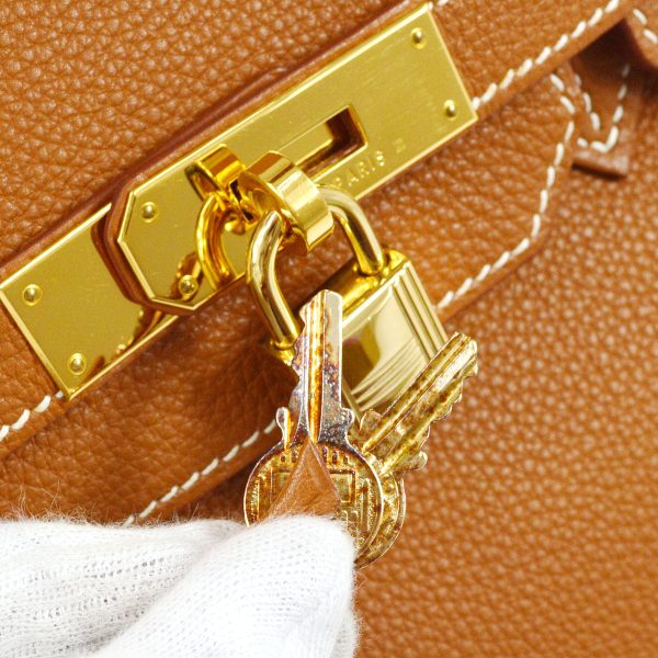 HERMES 2002 Birkin 35 Gold Togo Cheap