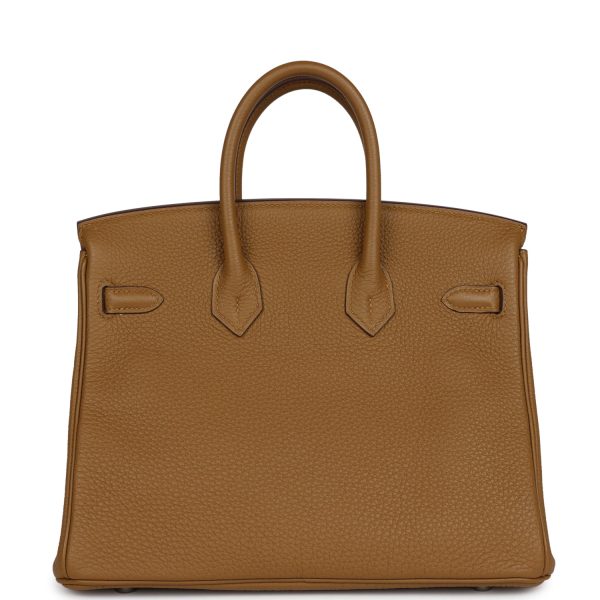 Hermes Birkin 25 Bronze D or Verso Togo Palladium Hardware Sale