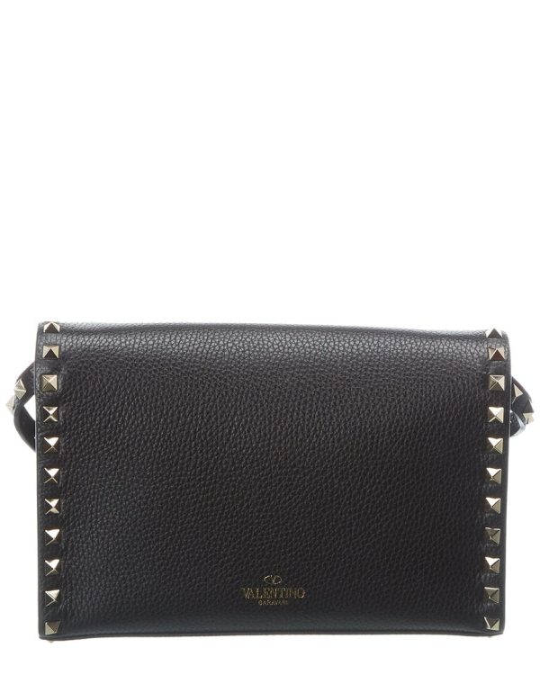 Valentino Rockstud Small Grainy Leather Crossbody Fashion