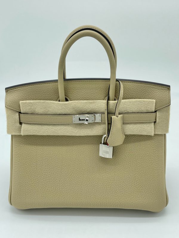 Hermes Birkin 25 Togo Trench   Bougainvillier Palladium Hardware Online Sale