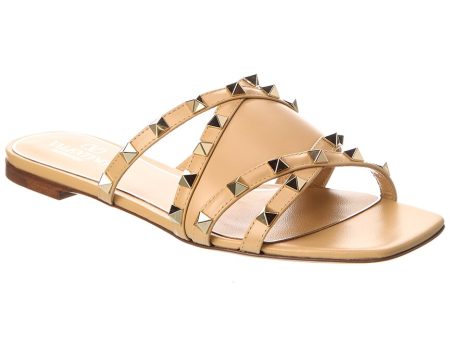 Valentino Rockstud Leather Sandal Sale