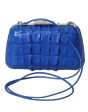 Balenciaga Electric Blue Crocodile Skin Women s Clutch Online Hot Sale