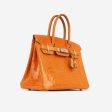 Hermes Birkin 30 - Orange Porosus Crocodile Lisse For Discount