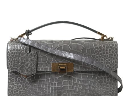 Balenciaga Alligator Leather Medium Shoulder Women s Bag For Sale