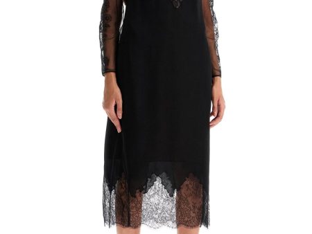 Valentino Garavani Silk And Lace Dress Online