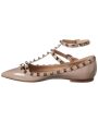 Valentino Rockstud Caged Patent Flat Online Hot Sale