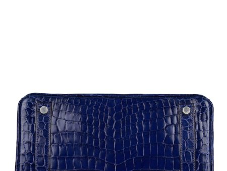 Hermes Birkin 25 Bleu Electric Shiny Niloticus Crocodile Palladium Hardware Online