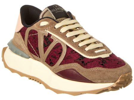 Valentino Lace Runner Suede & Lace Sneaker Sale