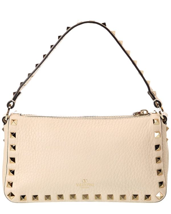 Valentino Rockstud Small Grainy Leather Crossbody ( ) For Sale