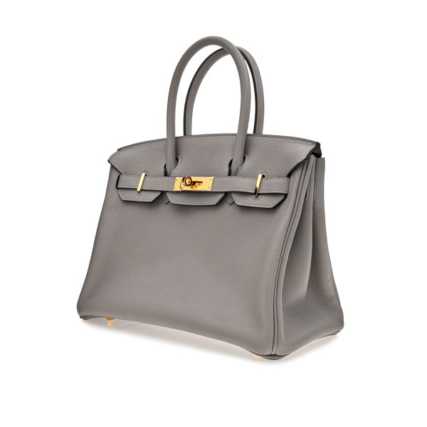 Hermes Birkin 30 Gris Togo Leather Gold Hardware Supply