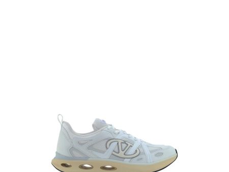 Valentino Garavani VLogo Easyjog Sneakers with Textured Sole and Logo Applique Sale