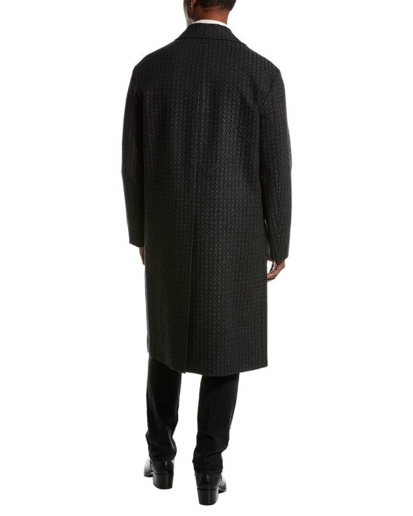 Valentino Mens  Wool Coat, 48, Grey Online now