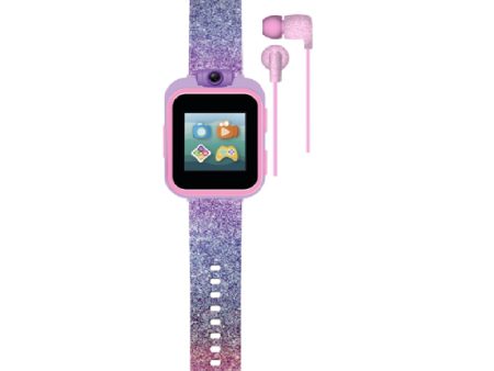 Playzoom Kids Smartwatch & Earbuds Set: Purple Gradient Glitter For Discount