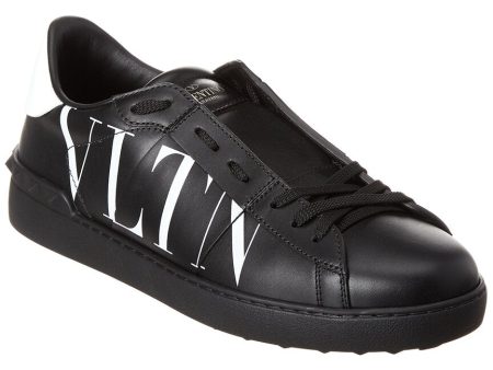 Valentino Vltn Leather Open Sneaker on Sale