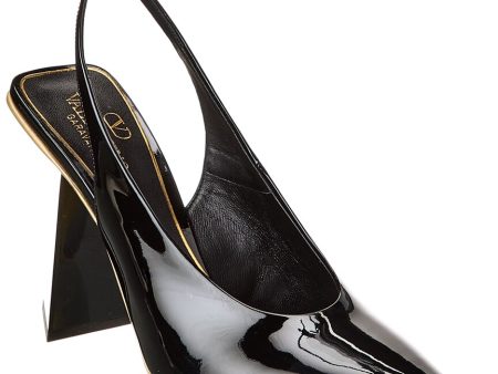 Valentino One Stud 100 Patent Slingback Pump Cheap