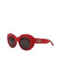 Balenciaga Womens Round Oval Red Red Grey Fashion Designer Eyewear Hot on Sale