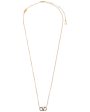 Valentino Crystal Vlogo Signature Pendant Necklace Online Hot Sale