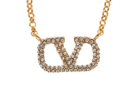 Valentino Vlogo Signature Pendant Necklace Fashion