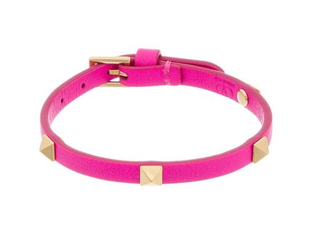 Valentino Rockstud Leather Bracelet Supply