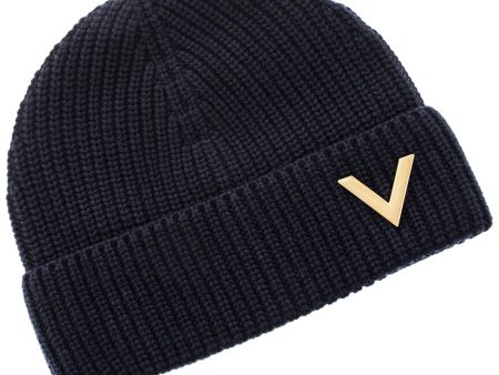 Valentino Vlogo Cashmere Beanie Online Sale