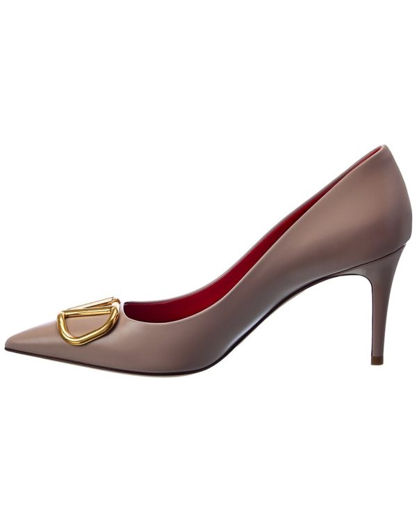 Valentino Vlogo 80 Leather Pump Cheap