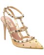 Valentino Rockstud Caged 100 Mesh & Leather Pump Discount