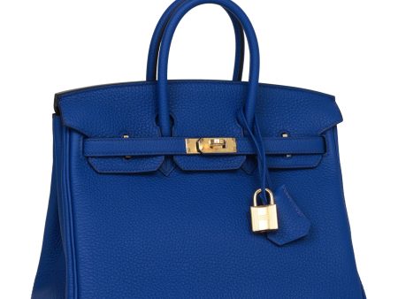 Hermes Birkin 25 Bleu Royal Togo Gold Hardware Online Hot Sale