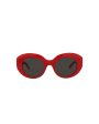 Balenciaga Womens Round Oval Red Red Grey Fashion Designer Eyewear Hot on Sale