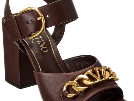 Valentino Leather Sandal Hot on Sale