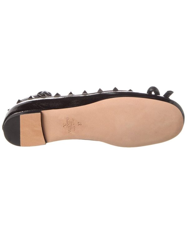 Valentino Rockstud Patent Ballet Flat Supply