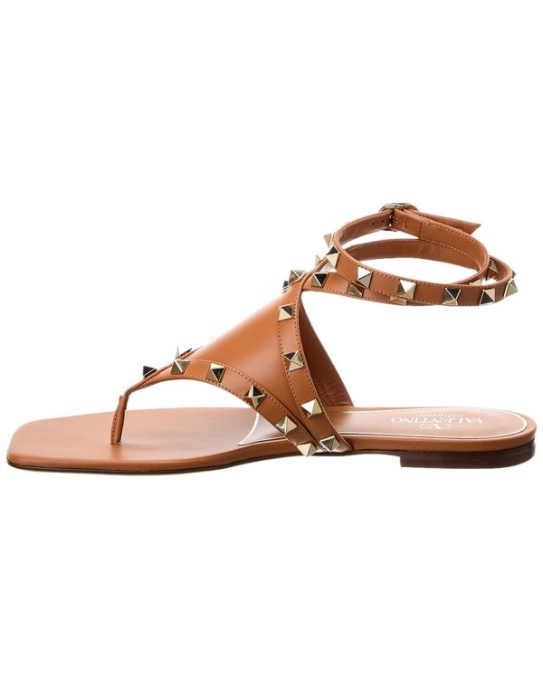 Valentino Rockstud Leather Thong Sandal Supply