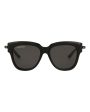 Balenciaga Womens Square Rectangle Black Black Grey Fashion Designer Eyewear Fashion