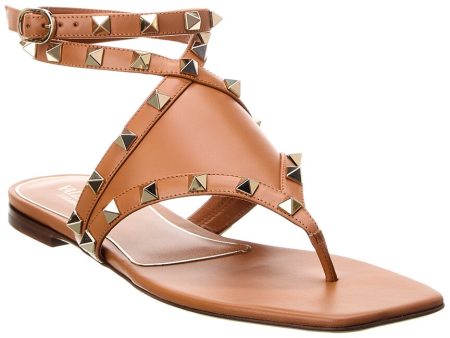 Valentino Rockstud Leather Thong Sandal Supply