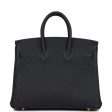 Hermes Birkin 25 Caban Togo Rose Gold Hardware Hot on Sale