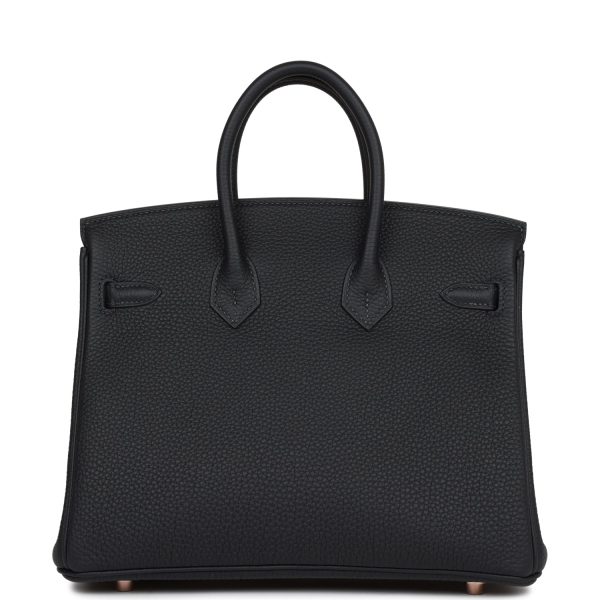 Hermes Birkin 25 Caban Togo Rose Gold Hardware Hot on Sale