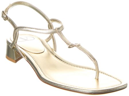 Valentino Vlogo Leather Sandal For Sale