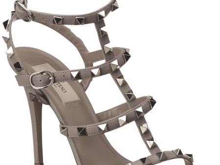 Valentino Rockstud Caged 100 Leather Sandal Online