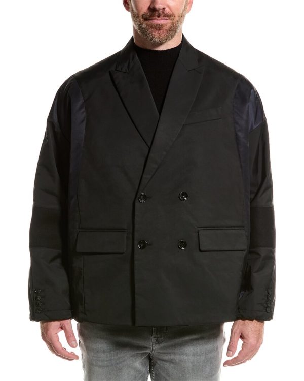 Valentino Wool-Trim Jacket Cheap