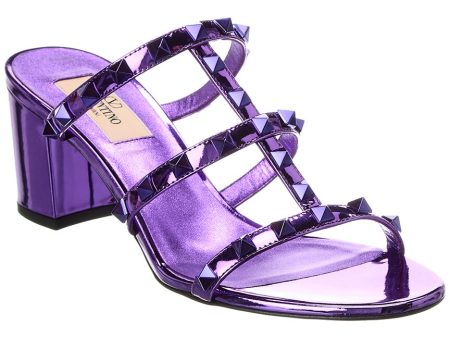 Valentino Rockstud Caged 60 Leather Sandal Hot on Sale