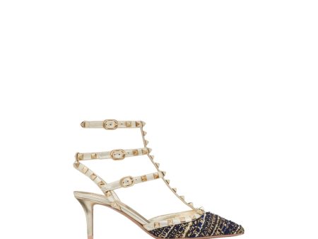 Valentino Garavani Rockstud Tweed Pumps For Sale