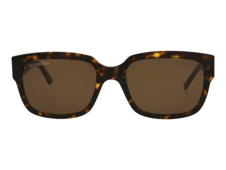 Balenciaga Unisex Square Rectangle Havana Havana Brown Fashion Designer Eyewear Supply