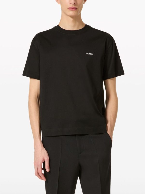 Valentino Men s T-Shirts And Polos Black Sale