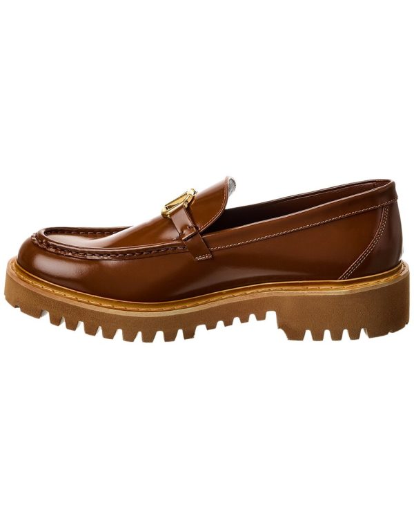 Valentino Vlogo Signature Leather Loafer Sale