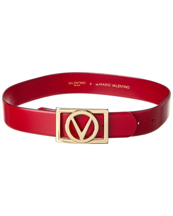 Valentino By Mario Valentino Dolly Bombe Leather Belt Online