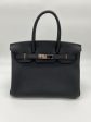 Hermes Birkin 30 Noir Togo Palladium Hardware Fashion