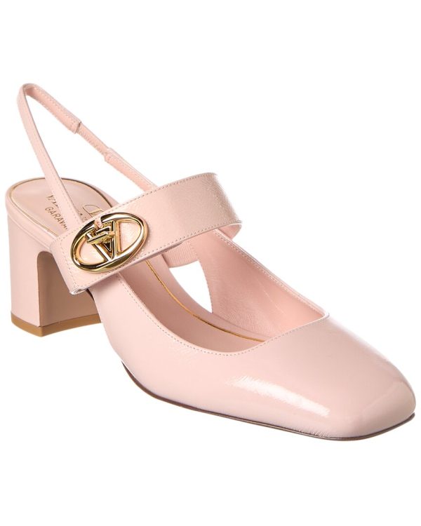 Valentino Vlogo 60 Patent Slingback Pump Fashion