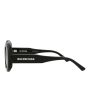 Balenciaga Womens Round Oval Black Black Grey Fashion Designer Eyewear Hot on Sale