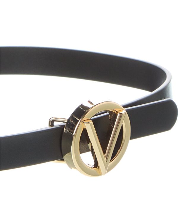 Valentino By Mario Valentino Baby Leather Belt on Sale